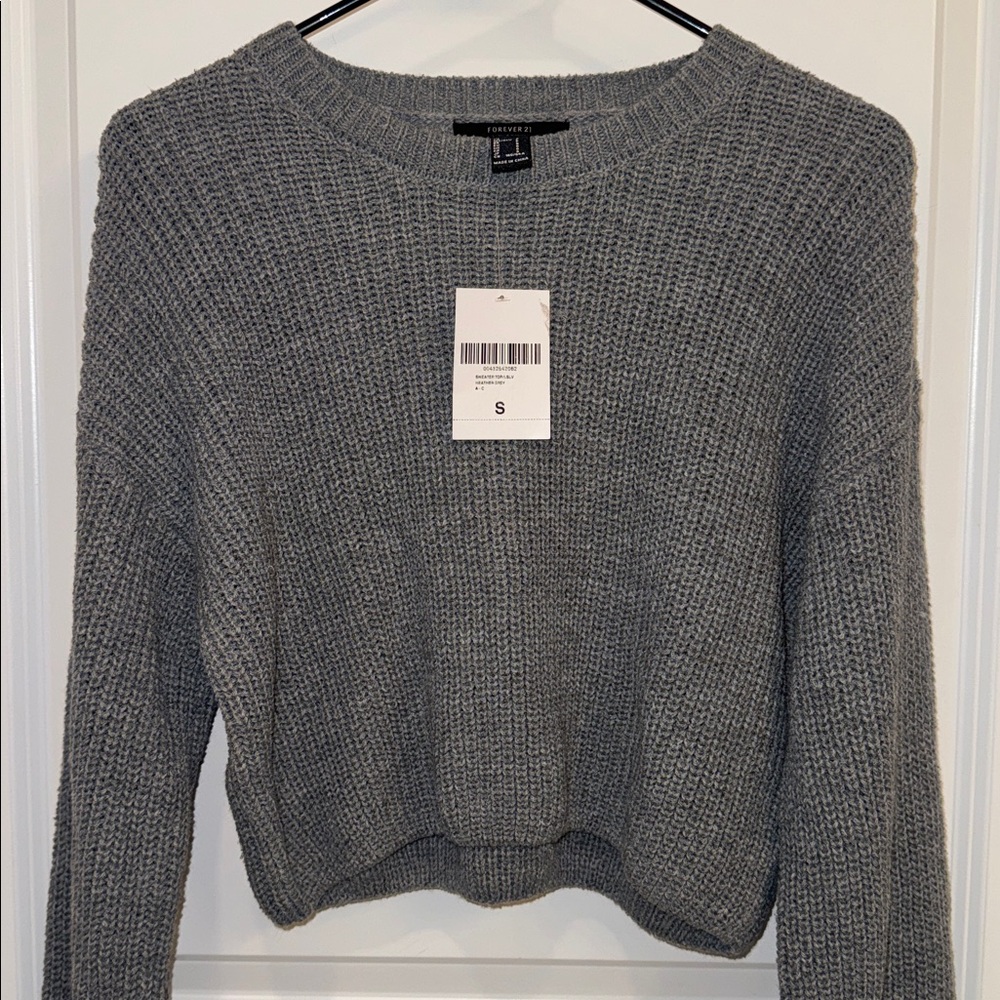 Forever 21 Heather Grey Knit Women's Sweater